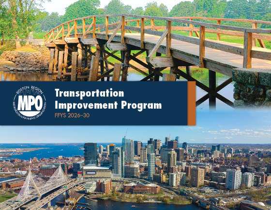 Cover graphic for the Boston Region MPO Transportation Improvement Program
